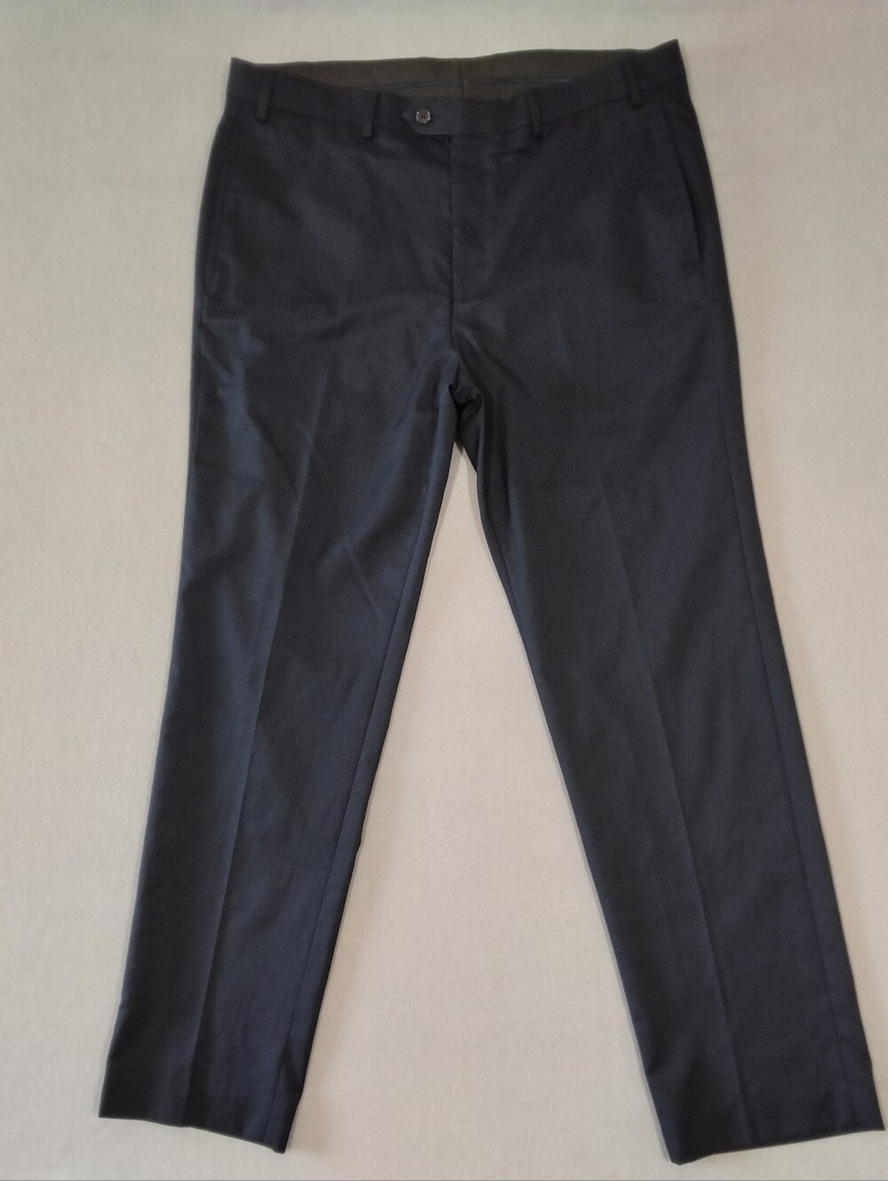Lauren Ralph Lauren Flat Front Blue Trousers Dress Pants Ultra Flex Mens 36x32
